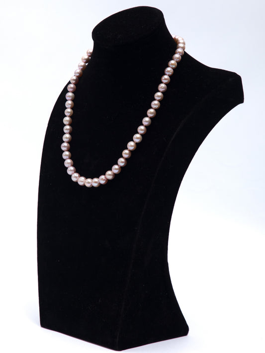 Collar de Perlas Moradas