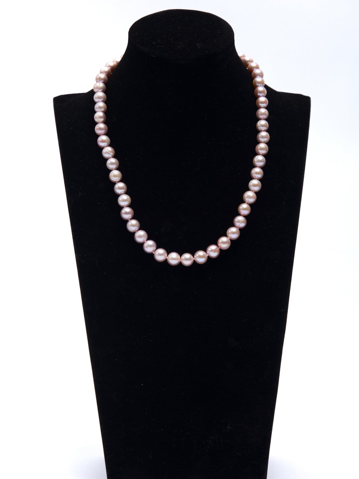 Collar de Perlas Moradas