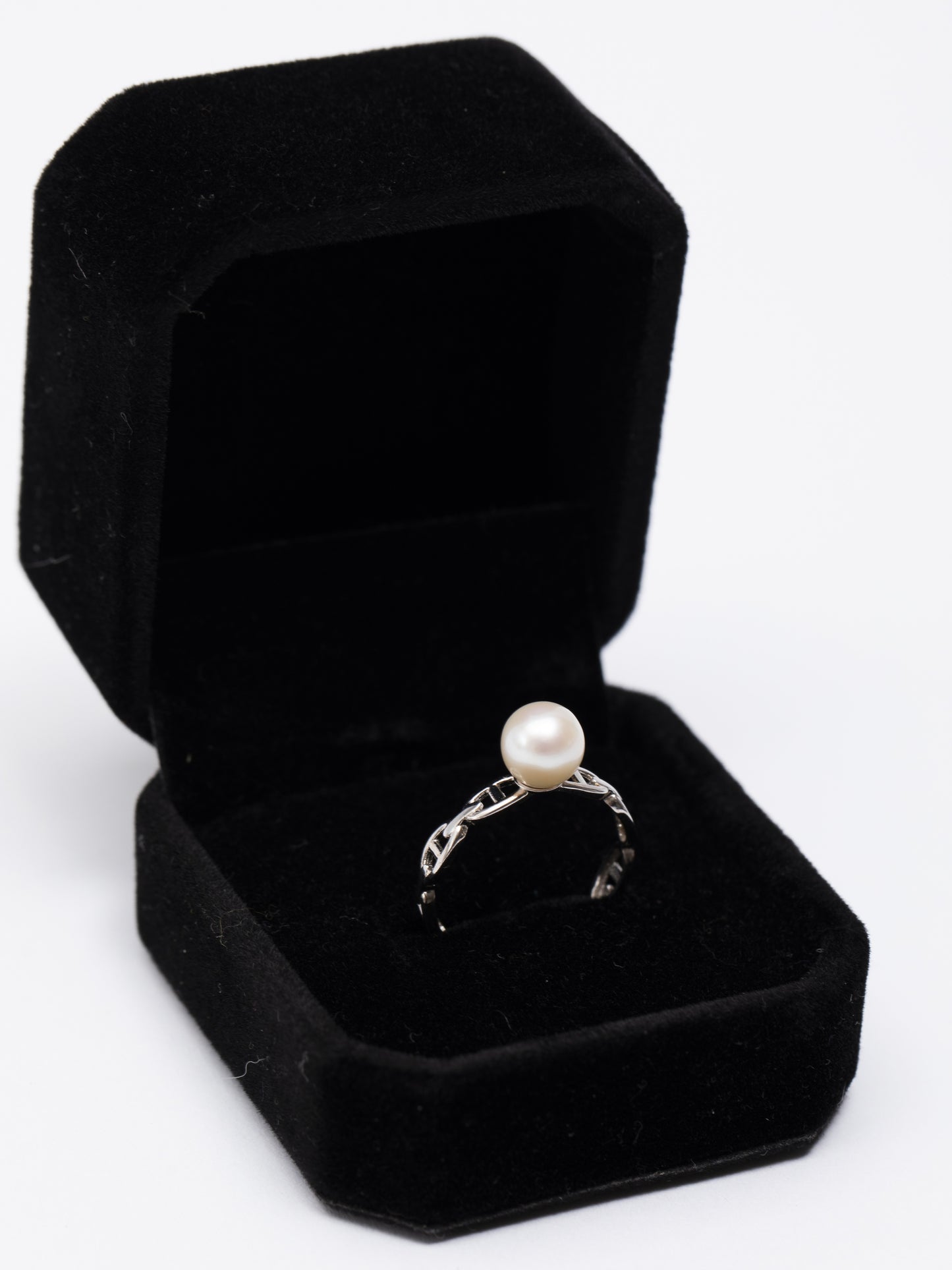 Anillo Eslabones de Perla