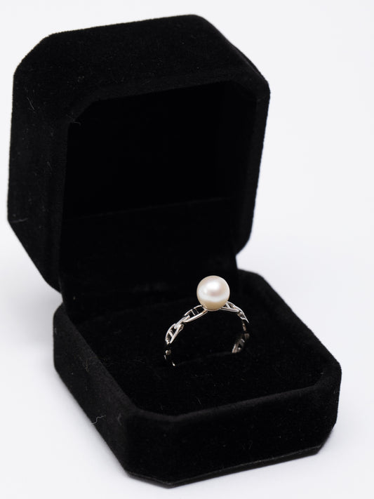 Anillo Eslabones de Perla