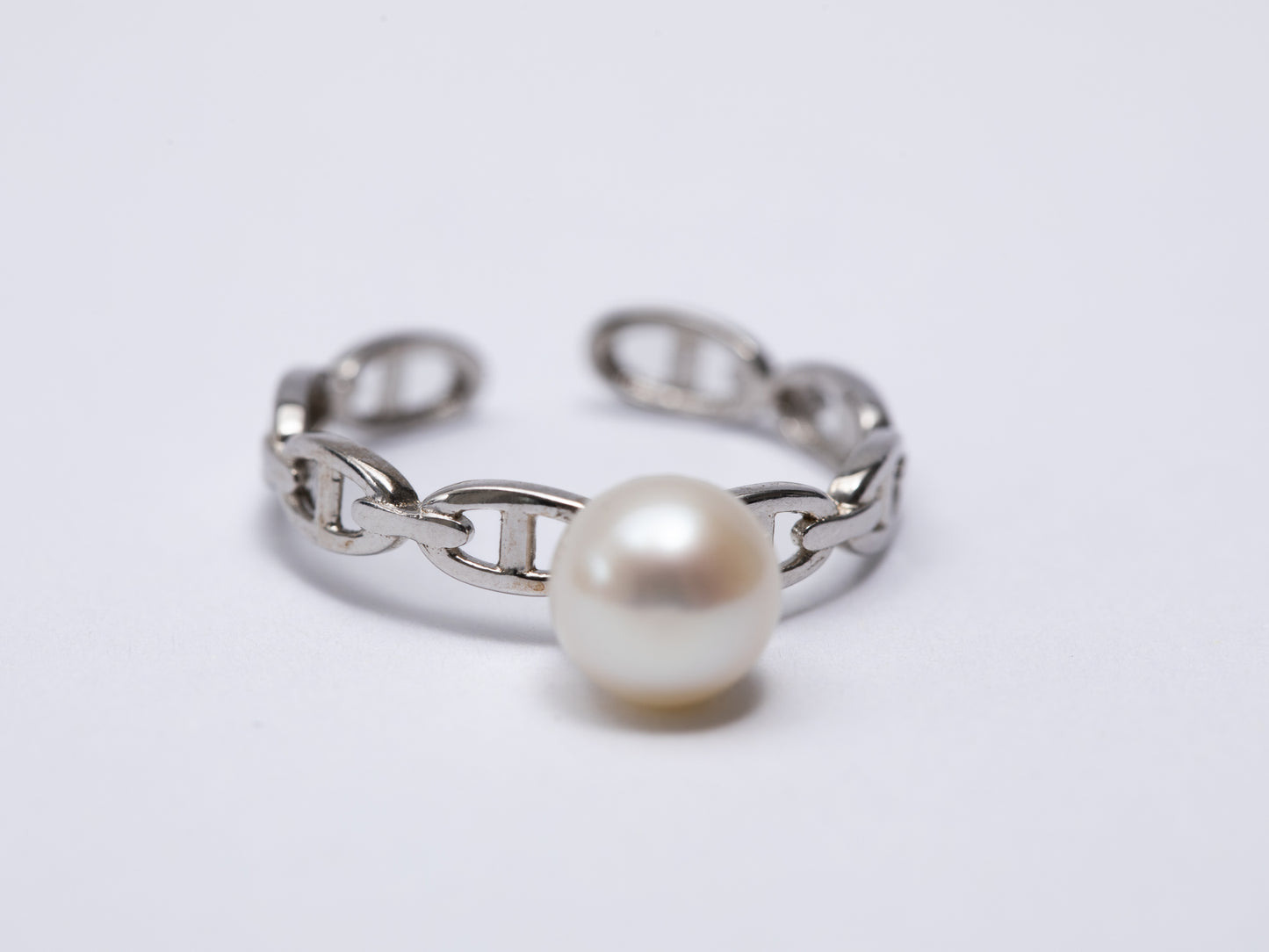 Anillo Eslabones de Perla